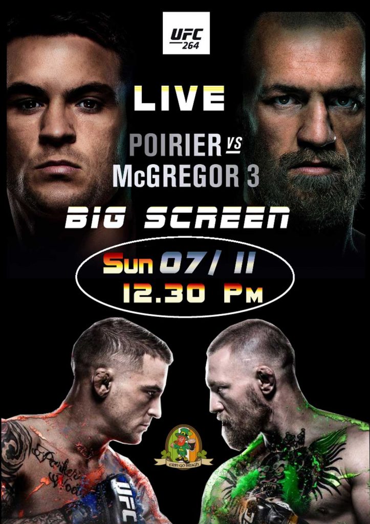 live ufc poster. Poirer vs McGregor